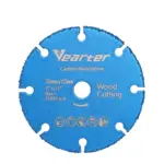 *דיסק מסור קרביד 76mm לחיתוך עץ לשיוף זווית* 🪚