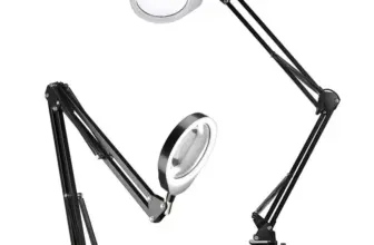 *זכוכית מגדלת מקצועית עם תאורת LED – 10X/20X הגדלה*