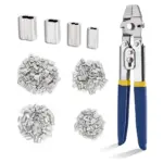 *🔧 מלחץ פרופסיונלי לחוטי פלדה + ערכה מלאה של תופסנים*