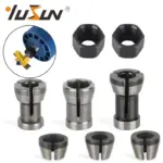 *סט מקדחים מקצועיים לעץ – YUSUN Shaft Sleeve Router Bit* 🪵🔧