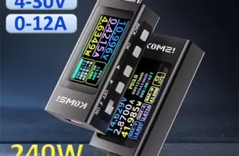 *🔌 מודד מתח וזרם דיגיטלי KWS-X1 עם מסך HD – בודק USB חכם*