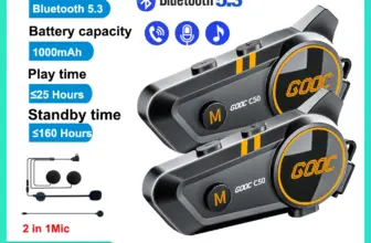 *אינטרקום בלוטות' 5.3 לקסדת אופנוע – עמיד למים* 🏍️🎧