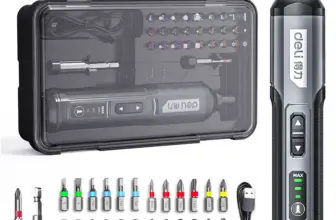 *מברגה חשמלית מיני DELI 4V – ערכה מושלמת עם 33 ביטים* 🔧