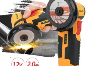 *משחזת זווית אלחוטית HILDA 12V עם סוללת ליתיום – מכשיר עבודה מושלם למשרד ולבית* 🔧✨