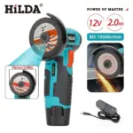 *משחזת זוית נטענת HILDA 12V – פתרון איכותי לכל עבודות הליטוש והשיוף* 🔧