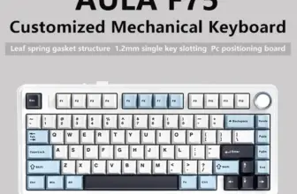 *מקלדת מכנית משחקית AULA F75 – אלחוטית/בלוטות'/חוטית* 🎮⌨️