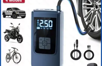 *משאבת אוויר ניידת אלחוטית לרכב עם תצוגת LCD דיגיטלית* 🚗💨