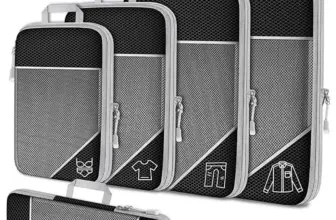 *סט 5 תיקי ארגון לנסיעות – ארגוניות דחיסה מרושתות למזוודה* 🧳✈️