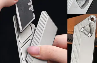 *סכין טיטניום TC4 מקצועי להחלפת להבים – הכלי שחסר לכם! 🔪*