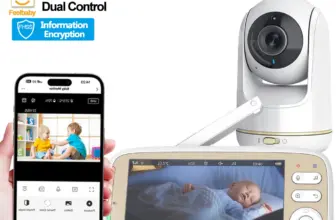 *מוניטור תינוק חכם 5 אינץ' עם מצלמת PTZ וזום x3* 🍼👶