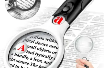 *זכוכית מגדלת מקצועית X45 עם תאורת LED מובנית* 🔍💡