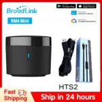 *שלט אוניברסלי חכם Broadlink RM4 Mini HTS2 – להפעלת כל המכשירים בבית!* 🏠📱