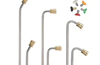 *מוט הארכה למכונת שטיפה בלחץ 4000PSI + אקדח ריסוס מקצועי* 💪🚿