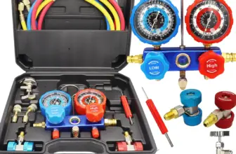 *מד לחץ מקצועי למזגנים עם ערכת צינורות R22/R410A/R134a/R404A* 🧰❄️