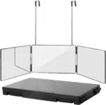 *מראה מתקפלת 360 מעלות עם אפשרות כיוון גובה – MUST HAVE לכל בית!* 🪞✨