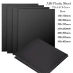 *גיליונות פלסטיק ABS שחורים למלאכה ויצירה – 0.5-5 מ"מ* 🛠️✨
