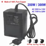 *ממיר מתחים חשמלי מקצועי 220V ל-110V עד 300W* 🔌🔄