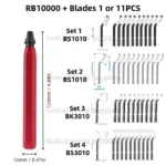 *🔧 סט כלי הסרת שבבים ושיוף מקצועי RB1000 – לעבודות מתכת ופלסטיק מושלמות!*