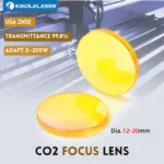 *עדשת פוקוס ZnSe איכותית למכונות לייזר CO2 – חיתוך וחריטה מושלמים!* 🔥