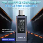 *🔌 מד מתח ומטען USB חכם – בודק חשמל דיגיטלי KWS-2302C*