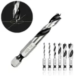 *מקדחים קצרים HSS עם תפיסה משושה מהירה – 6 יחידות במארז* 🔧