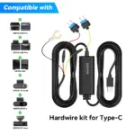 *ערכת הרכבה מקצועית לחיבור מצלמת רכב DDPAI*