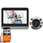 *עינית דיגיטלית חכמה Tuya עם Wi-Fi, זווית צפייה רחבה 140° ורזולוציה 3MP* 🚪📱