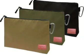 *תיק ארגונית רב שימושי מבד קנבס עם רוכסן מתכת איכותי* 💼