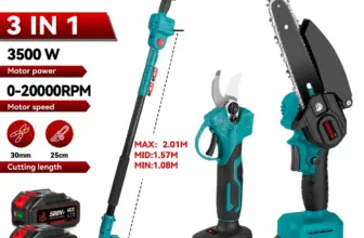 *מסור חשמלי טלסקופי 3 ב-1 ללא פחמים 3500W – לגזום ענפים גבוהים ללא סולם!* 🌳✂️