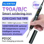 *מלחם חכם ALIENTEK T90 – 140W עם בקרת טמפרטורה מתקדמת* 🔥