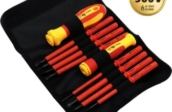 *סט 10 מברגים מקצועיים עם להבים מתחלפים ומבודדים VDE 500V* 🔧⚡