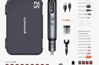 *מיני מלטש חשמלי נטען Greenworks – 52 אביזרים!* ⚡