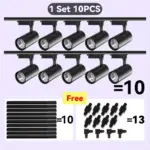 *סט תאורת ספוט מסילה LED – מהפכה של אור לבית ולמשרד* 💡🏠