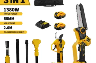 *מסור חשמלי נטען 6 אינץ' VIVSSO עם עמוד הארכה נשלף* 🪚