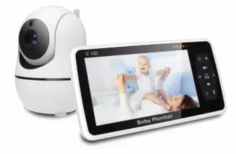 *מוניטור לתינוק עם מסך 5 אינץ' + חיישן טמפרטורה! 👶🔍*