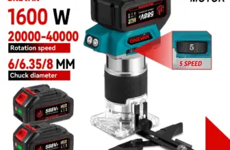 *פרימר חשמלי נטען ללא פחמים 1600W – מקצועי לעיבוד עץ* 🪵