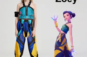 *תחפושת אנימה לילדות ZOEY – לפורים וחגיגות*