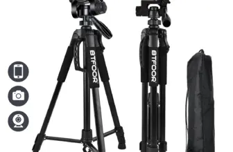 *חצובת אלומיניום מקצועית לצילום – גובה 140 ס"מ* 📸