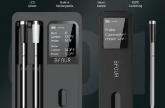 *מד טמפרטורה אלחוטי לבשר עם בלוטות' – עמיד למים IP67* 🔥🥩