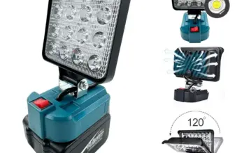 *פנס עבודה LED אלחוטי 4 אינץ' תואם סוללות מקיטה 14.4V-18V* 💡