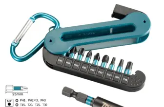 *סט ביטים מקצועי Makita – 10 חלקים עם שרוול מגנטי* 🔧