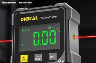 *מד זווית דיגיטלי מגנטי 4 צדדים עם לייזר – הכלי שחסר לכם!* 📐✨