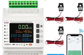 *מונה חשמל חכם 3 פאזות WiFi + 3 מהדקי CT + הגנות מתח ונזילה* ⚡