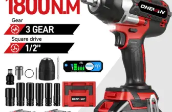 *מפתח אימפקט חשמלי אלחוטי ONEVAN – 1800N.M* 🔧💪