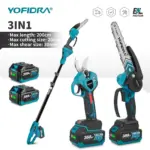 *מסור חשמלי טלסקופי 8 אינץ' YOFIDRA ללא פחמים – 32MM לגיזום מקצועי* 🌳✂️