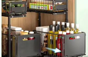 *מארגן מדפים דו-קומתי נשלף למטבח* 🧠🏠