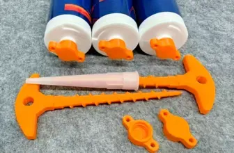 *כיסוי סיליקון אטום + כלי להסרת זרבובית אקדח סיליקון* 🔧