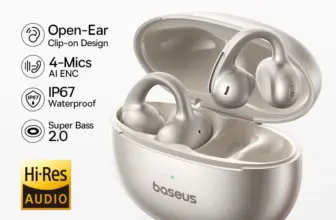 *אוזניות קליפס אלחוטיות Baseus MC1 Pro – שיחות צלולות ומוזיקה ללא הפרעה* 🎧