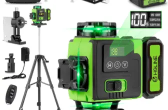 *מאזן לייזר 16 קווים עם שלט אפליקציה וחצובה 100 ס"מ* 📏🔴