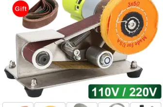 *מלטשת חגורה חשמלית מיני מקצועית + 10 חגורות שיוף* 🔧⚡